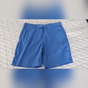 Ralph Lauren Blue Flat Front Shorts, Sz 40, EUC
